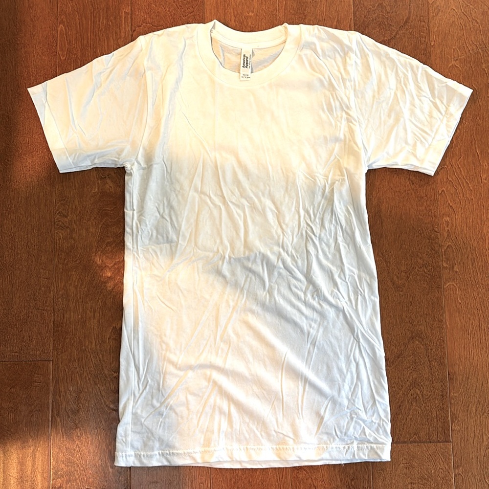 Brand new NWOT men’s American apparel white cotton T-shirt